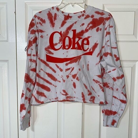 coca Cola coke tie dye cropped long sleeve shirt - Picture 10 of 10